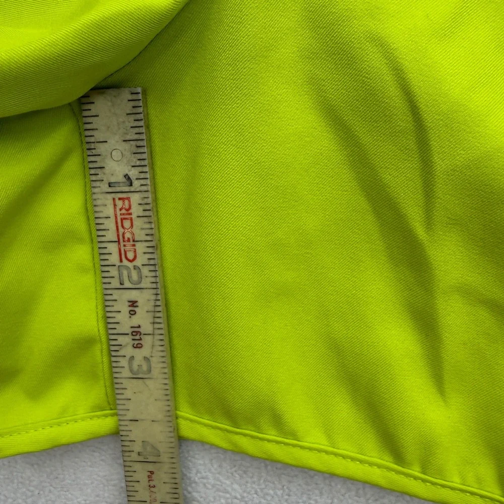 Nike Shorts Women XL Neon Yellow Dri-FIT Running Athletic Colorblock 3.5